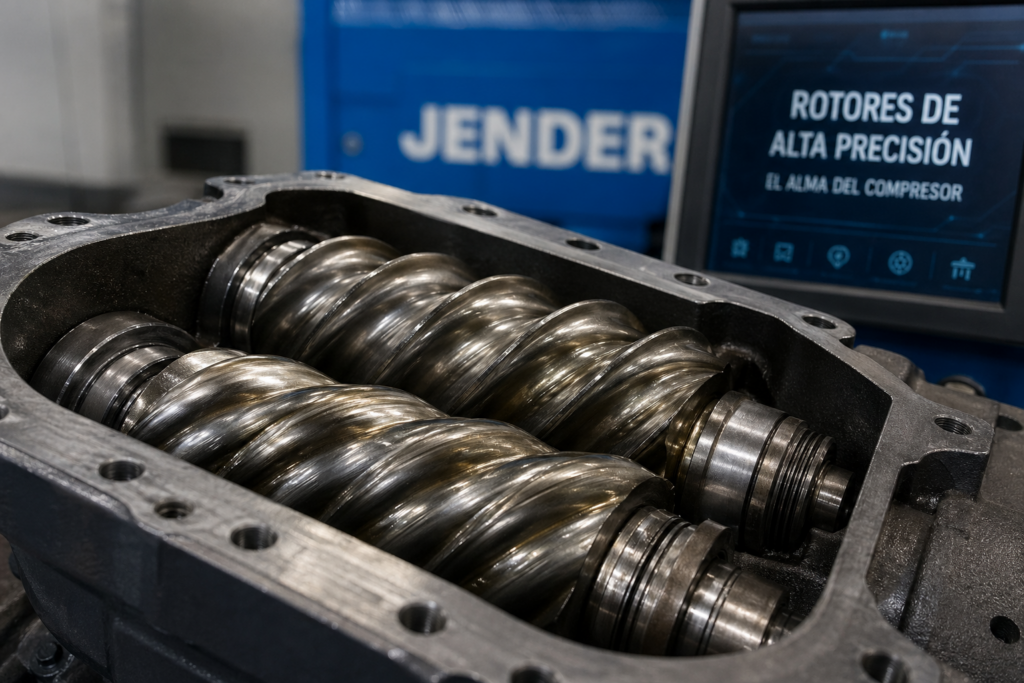 compresor de aire de tornillo partes internas